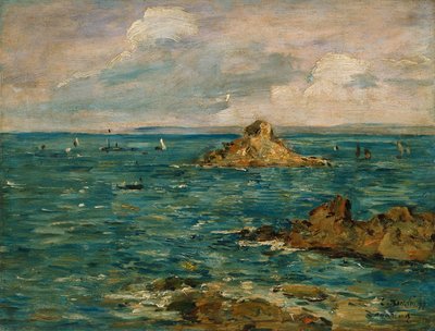 El mar en Douarnenez de Eugene Louis Boudin