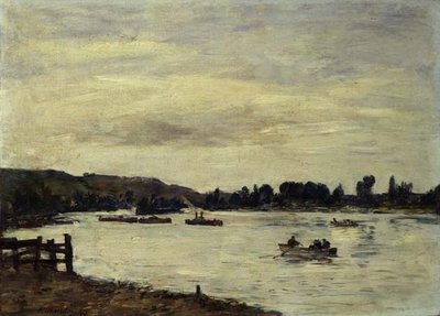El Sena cerca de Rouen de Eugene Louis Boudin
