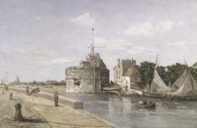 La Torre de Francisco I en Le Havre, c.1854 de Eugene Louis Boudin