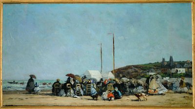 La playa de Trouville de Eugene Louis Boudin
