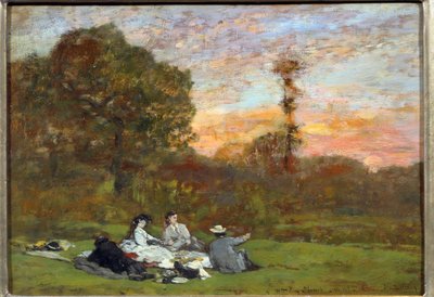 El desayuno sobre la hierba de Eugene Louis Boudin