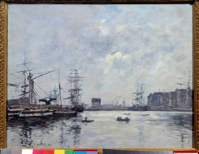 El puerto de Le Havre, cuenca del bar de Eugene Louis Boudin