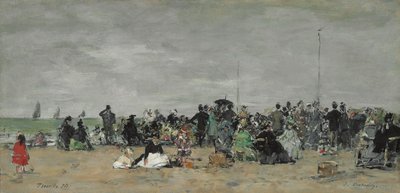 Playa de Trouville, 1874 de Eugene Louis Boudin