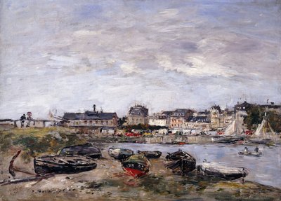 Trouville: Vista hacia Deauville en día de mercado, 1895 de Eugene Louis Boudin
