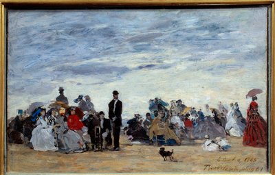 Playa de Trouville de Eugene Louis Boudin