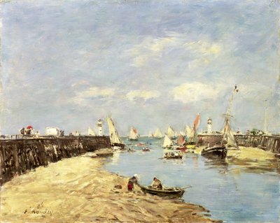 Trouville, el Muelle y la Cuenca, 1896 de Eugene Louis Boudin