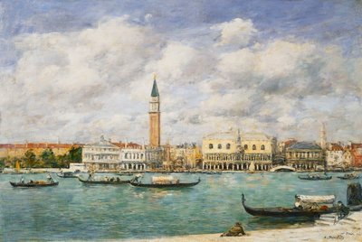Venecia, Campanile, vista del canal desde San Giorgio de Eugene Louis Boudin