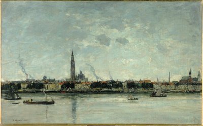 Vista de Amberes de Eugene Louis Boudin
