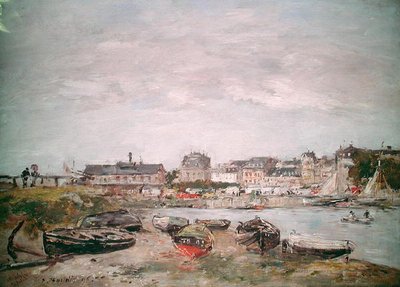 Vista del puerto, Trouville de Eugene Louis Boudin