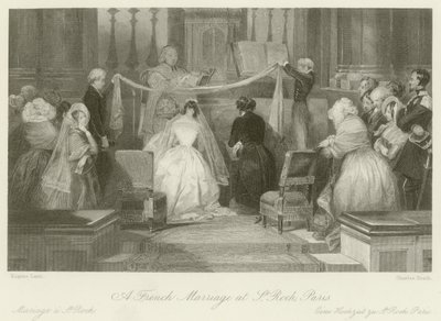 Un matrimonio francés en St Roch de Eugene Louis Lami