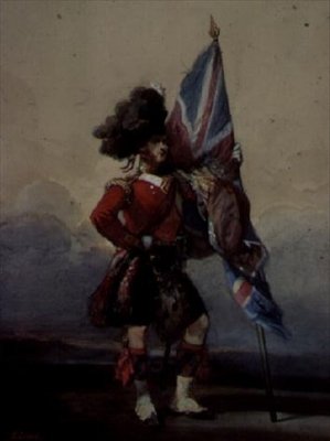Un abanderado de los Highlanders 75 de Eugene Louis Lami