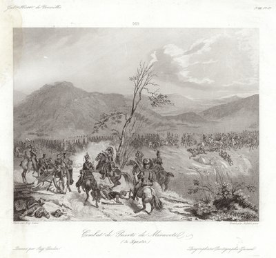 Combate de Puerto de Miravete de Eugene Louis Lami