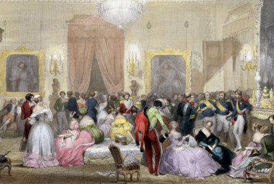 Noche en la casa de los Duques de Orleans de Eugene Louis Lami