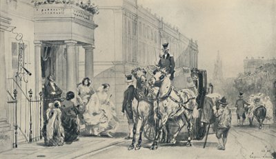 En Eaton Square, 1850 de Eugene Louis Lami