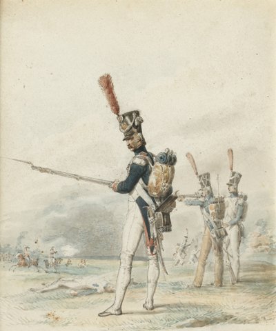 Infantería de la Jeune Garde en 1812 de Eugene Louis Lami