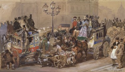 Ludgate Circus de Eugene Louis Lami