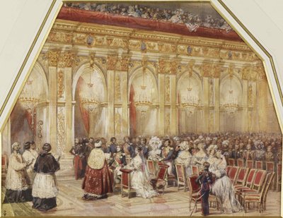 Matrimonio del Príncipe Fernando Felipe de Orleans y la Duquesa Helena de Mecklemburgo-Schwerin, 1837 de Eugene Louis Lami