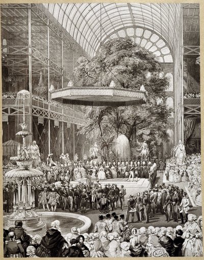 Inauguración de la Exposición Mundial de 1851 en Londres por Lami de Eugene Louis Lami