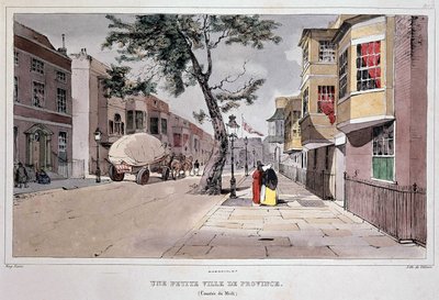 Pequeña ciudad provincial (Condado de Midi) por Lami, mediados del siglo XIX de Eugene Louis Lami