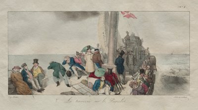 Recuerdos de Londres: Cruzando en el barco de vapor de Eugene Louis Lami