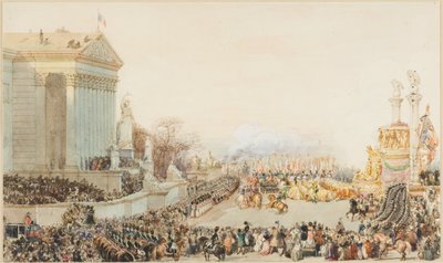 La traslación de las cenizas de Napoleón: 15 de diciembre de 1840 de Eugene Louis Lami
