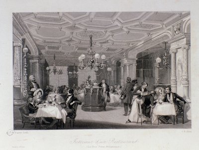 Vista del interior del restaurante 
