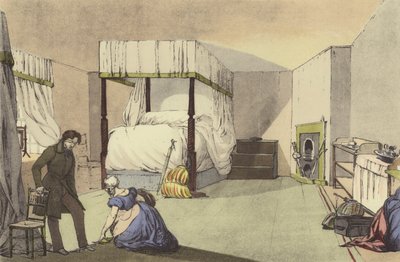 Una habitación de posada de Eugene Louis after Lami