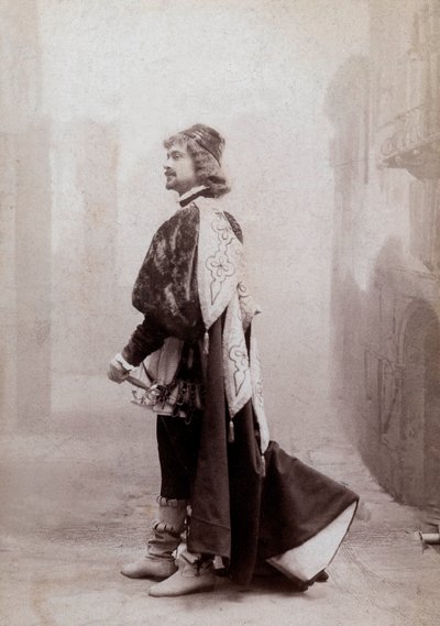 El cómico francés Dauvillier, c. 1900, foto de Eugene Pirou de Eugene Pirou
