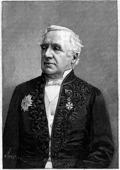 Retrato del Barón Félix Hippolyte Larrey (1808-1895), cirujano francés, miembro de la Academia de Ciencias y de la Academia de Medicina. de Eugene Pirou