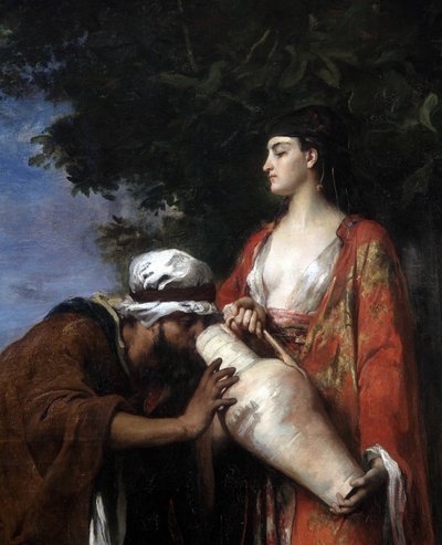 Rebeca al pozo. (detalle) de Eugene Romain Thirion