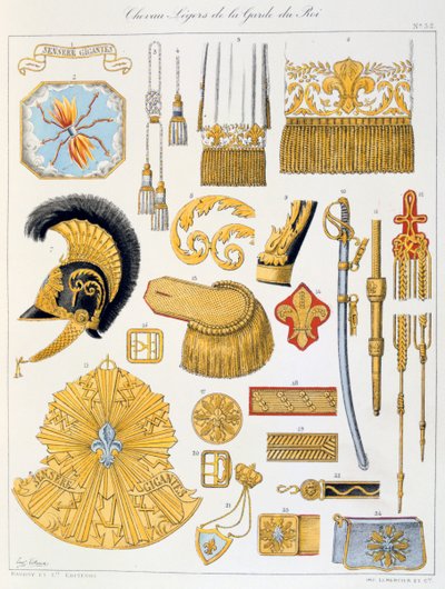 Chevau-Légers de la Guardia del Rey, Insignia de Eugene Titeux