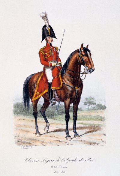Chevau-Légers de la Guardia del Rey, Pequeño Uniforme, 1814-15 de Eugene Titeux