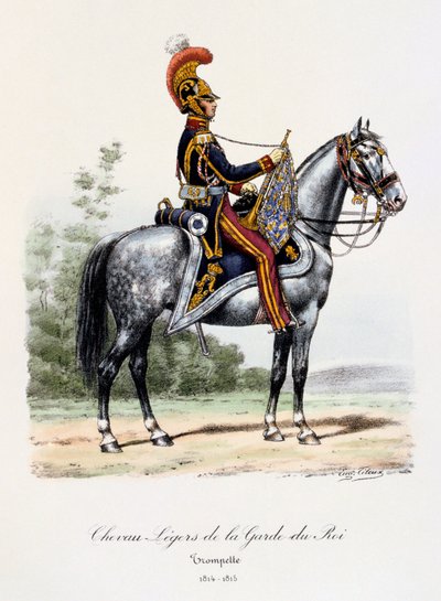 Chevau-Légers de la Guardia del Rey, Trompeta, 1814-15 de Eugene Titeux