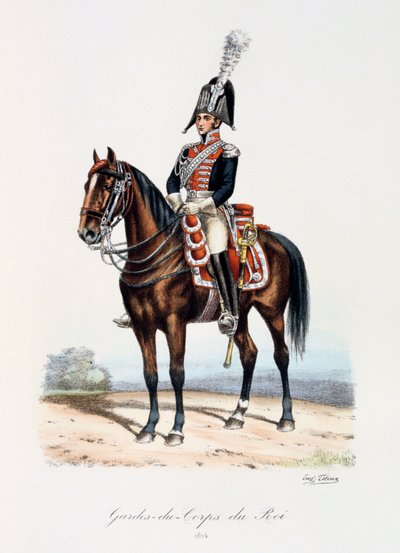 Gardes-du-Corps de Roi, 1814 de Eugene Titeux