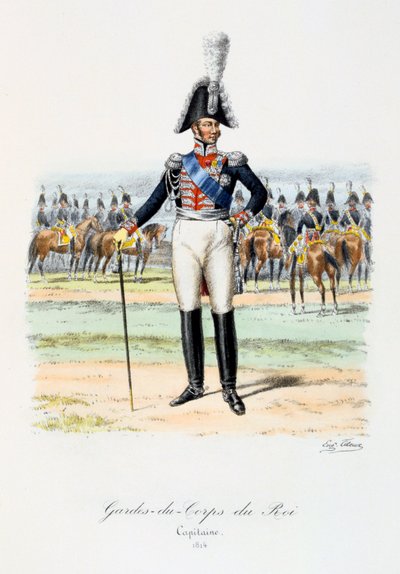 Gardes-du-Corps de Roi, Capitán, 1814 de Eugene Titeux
