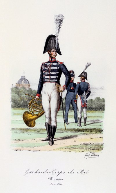 Guardias del Cuerpo del Rey, Músico, 1820-30 de Eugene Titeux