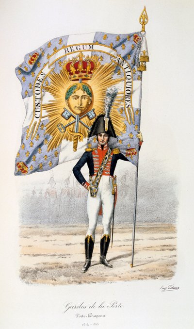 Gardes de la Porte, Abanderado, 1814-15 de Eugene Titeux