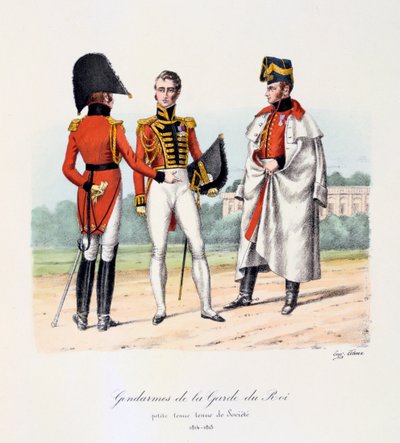 Gendarmes de la Guardia del Rey, 1814-15 de Eugene Titeux