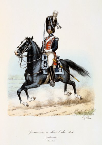 Granaderos a Caballo del Rey, Gran Uniforme, 1814-15 de Eugene Titeux