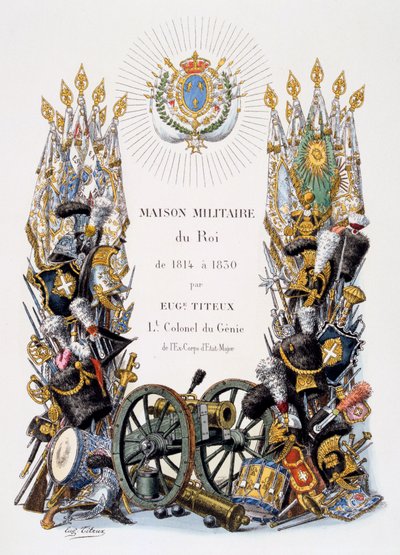 Página del título principal, 1814-1830 de Eugene Titeux