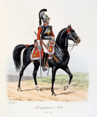 Mosqueteros Negros, 1814-15 de Eugene Titeux