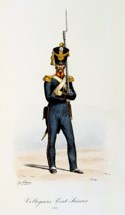 Voltigeurs, Cents-Suisses, 1815 de Eugene Titeux