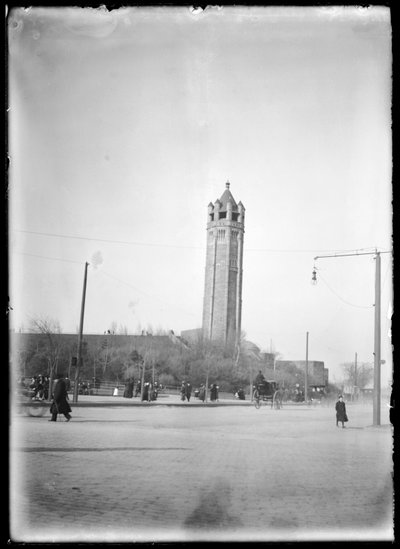 Vista de Eastern Parkway hacia el Museo de Brooklyn, c.1903-10 de Eugene Wemlinger