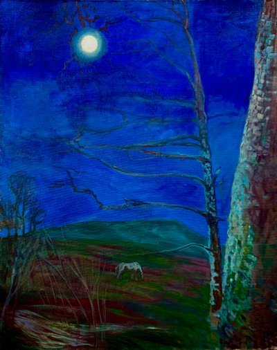 Luna de flores (pintura) de Eugenie Vronskaya