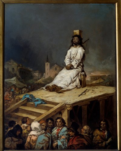 Inquisición: "los grilletes" de Eugenio Lucas Velázquez