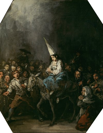 Condenado por la inquisición, ca 1860 de Eugenio Lucas Velázquez