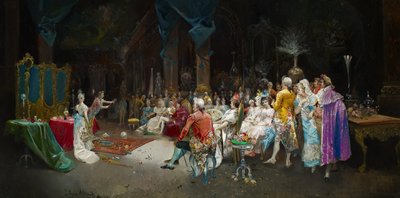El mago en el palacio de Eugenio Lucas Villaamil