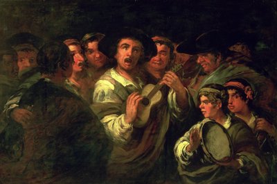 Las Serenaderas (óleo sobre lienzo) de Eugenio Lucas y Padilla
