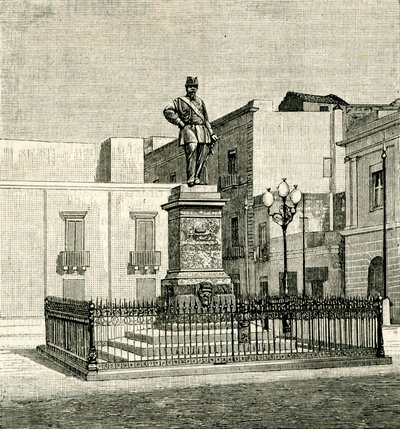 Monumento a Vittorio Emanuele II (1820-1878), obra de Eugenio Maccagnani (1852-1930), Lecce, Apulia, Italia. de Eugenio Maccagnani