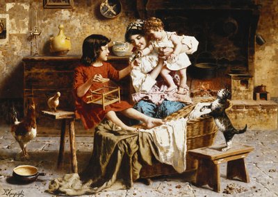 Bebé divertido de Eugenio Zampighi